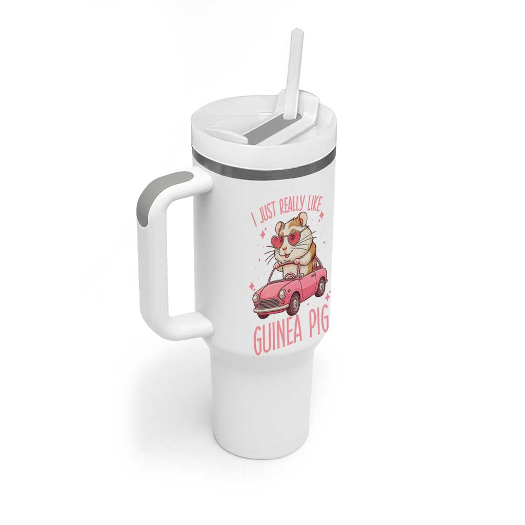 I Just Really Like Guinea Pigs Tumbler With Handle Pet Lover Gift For Girl - Wonder Print Shop