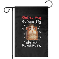 Oops My Guinea Pig Ate My Homework Garden Flag Funny Cavy Lover Gift - Wonder Print Shop