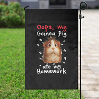 Oops My Guinea Pig Ate My Homework Garden Flag Funny Cavy Lover Gift - Wonder Print Shop