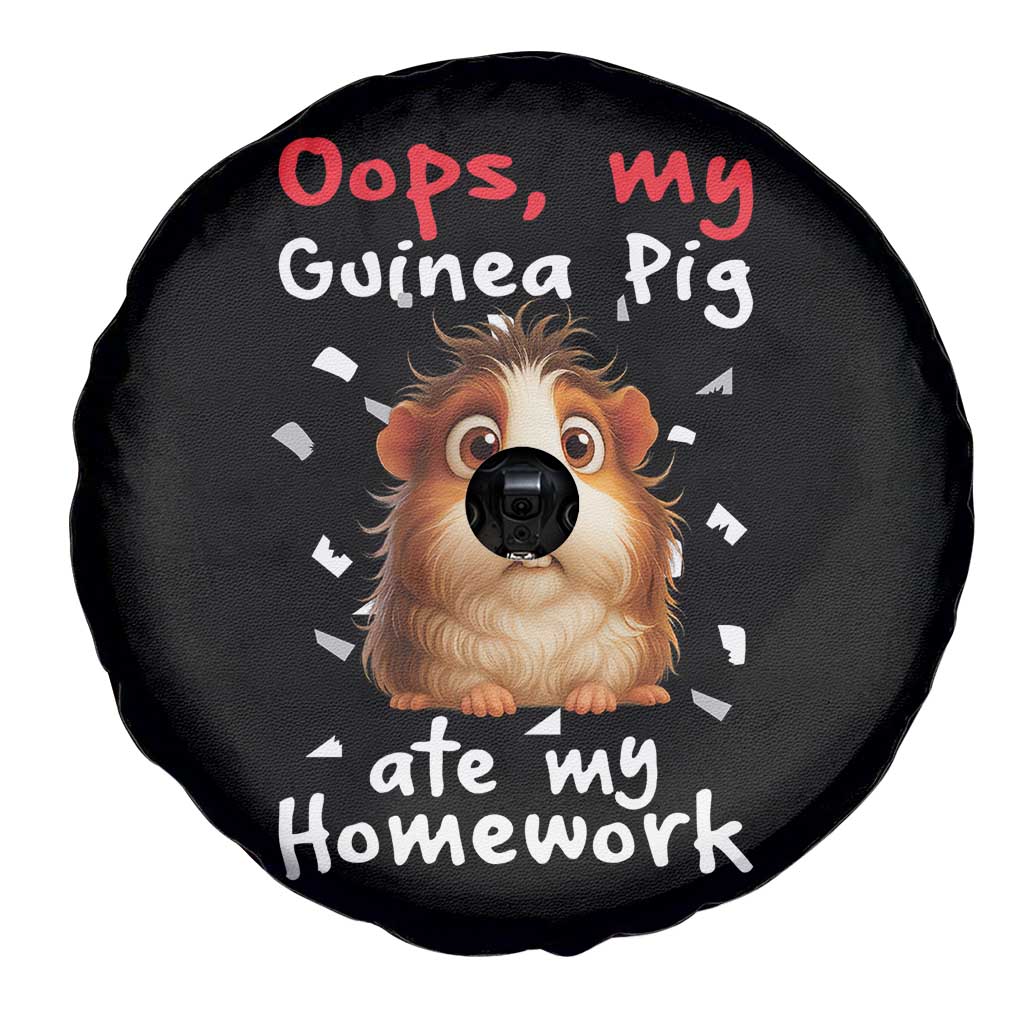 Oops My Guinea Pig Ate My Homework Spare Tire Cover Funny Cavy Lover Gift - Wonder Print Shop