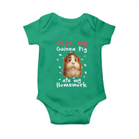 Oops My Guinea Pig Ate My Homework Baby Onesie Funny Cavy Lover Gift - Wonder Print Shop
