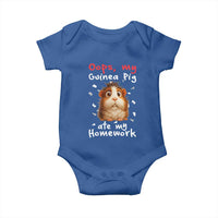 Oops My Guinea Pig Ate My Homework Baby Onesie Funny Cavy Lover Gift - Wonder Print Shop