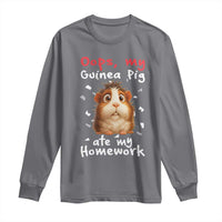 Oops My Guinea Pig Ate My Homework Long Sleeve Shirt Funny Cavy Lover Gift - Wonder Print Shop