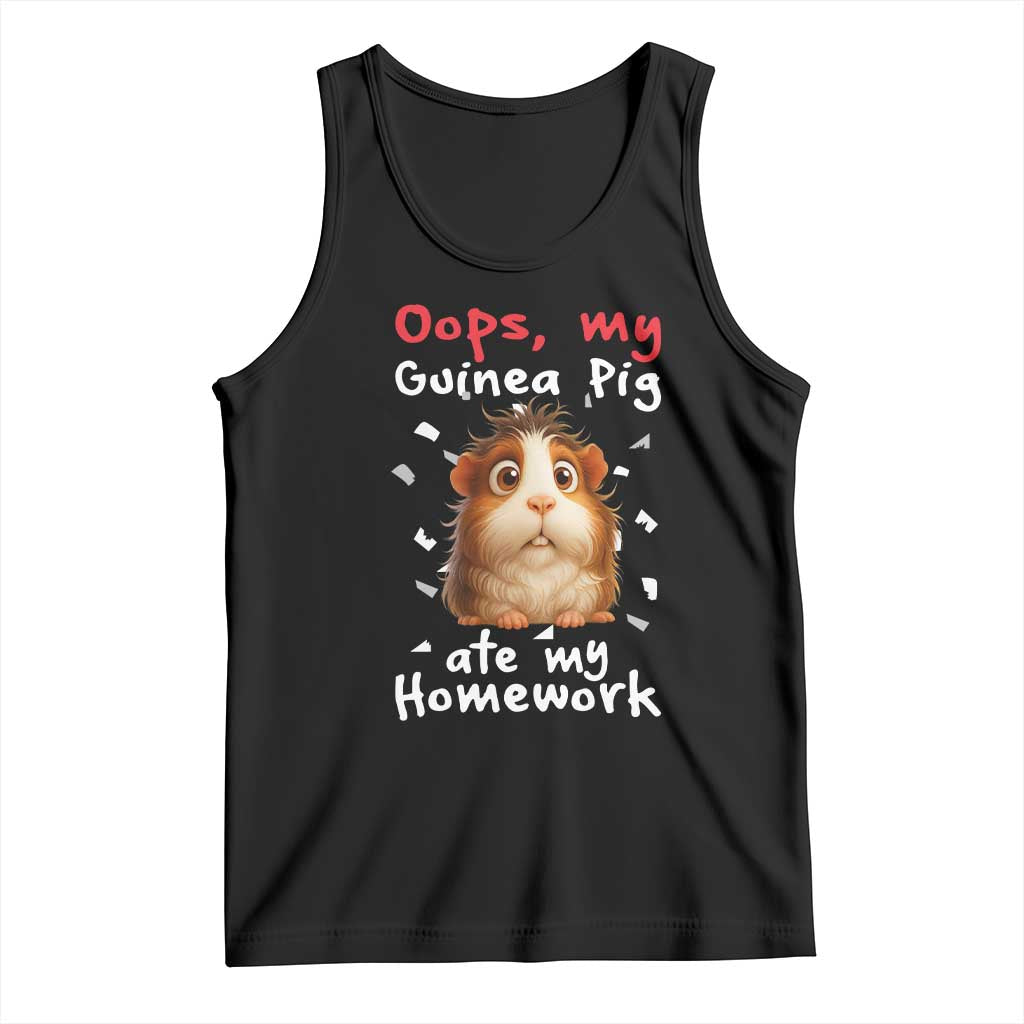 Oops My Guinea Pig Ate My Homework Tank Top Funny Cavy Lover Gift - Wonder Print Shop