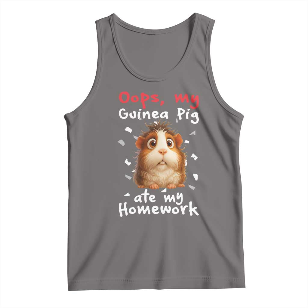 Oops My Guinea Pig Ate My Homework Tank Top Funny Cavy Lover Gift - Wonder Print Shop