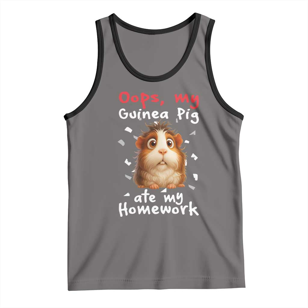 Oops My Guinea Pig Ate My Homework Tank Top Funny Cavy Lover Gift - Wonder Print Shop