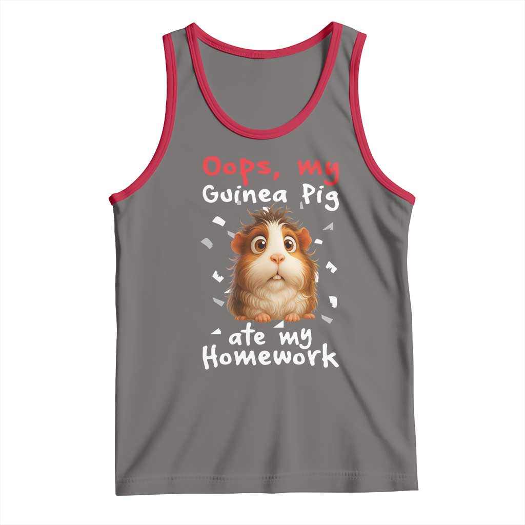 Oops My Guinea Pig Ate My Homework Tank Top Funny Cavy Lover Gift - Wonder Print Shop