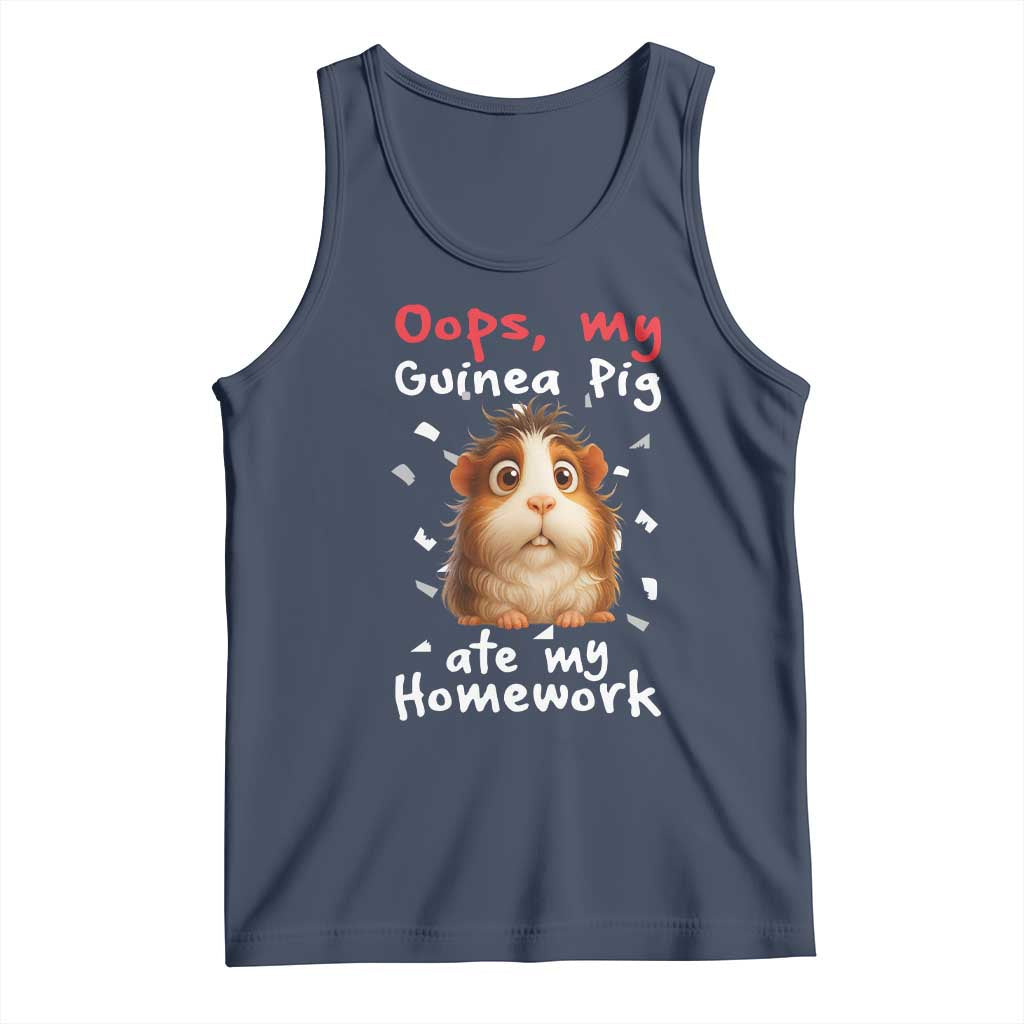 Oops My Guinea Pig Ate My Homework Tank Top Funny Cavy Lover Gift - Wonder Print Shop
