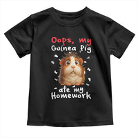 Oops My Guinea Pig Ate My Homework Toddler T Shirt Funny Cavy Lover Gift - Wonder Print Shop