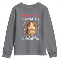 Oops My Guinea Pig Ate My Homework Youth Sweatshirt Funny Cavy Lover Gift - Wonder Print Shop