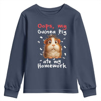 Oops My Guinea Pig Ate My Homework Youth Sweatshirt Funny Cavy Lover Gift - Wonder Print Shop