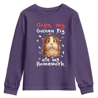 Oops My Guinea Pig Ate My Homework Youth Sweatshirt Funny Cavy Lover Gift - Wonder Print Shop