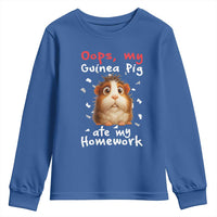 Oops My Guinea Pig Ate My Homework Youth Sweatshirt Funny Cavy Lover Gift - Wonder Print Shop