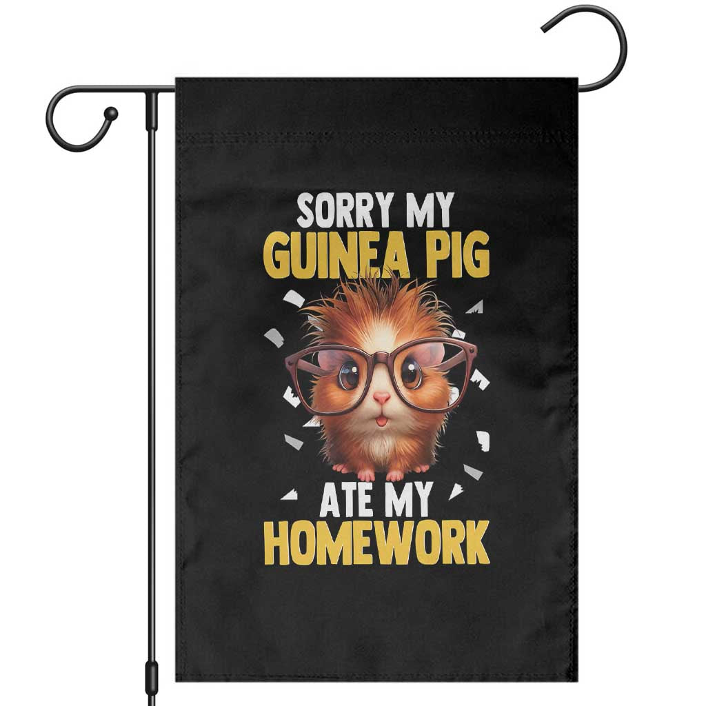 Funny My Guinea Pig Ate My Homework Garden Flag Gift For Rodent Lovers - Wonder Print Shop