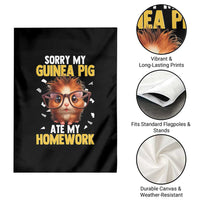 Funny My Guinea Pig Ate My Homework Garden Flag Gift For Rodent Lovers - Wonder Print Shop