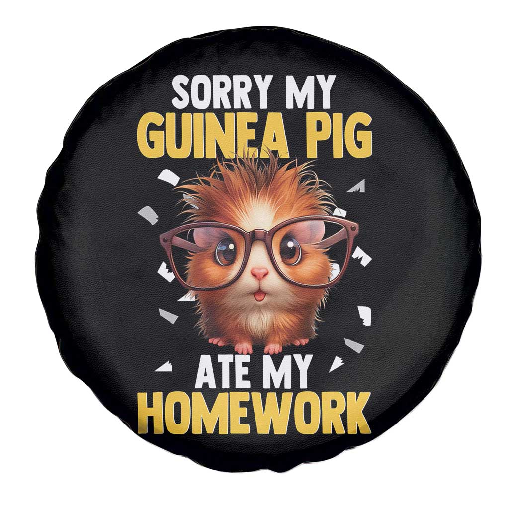 Funny My Guinea Pig Ate My Homework Spare Tire Cover Gift For Rodent Lovers - Wonder Print Shop