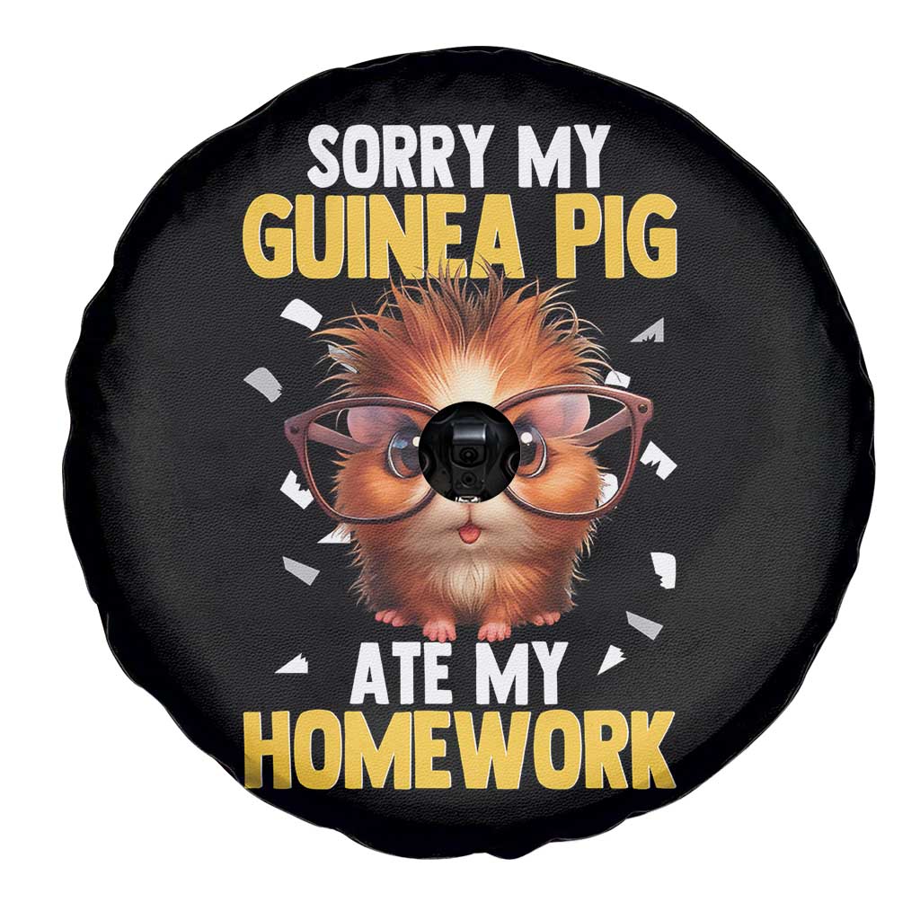 Funny My Guinea Pig Ate My Homework Spare Tire Cover Gift For Rodent Lovers - Wonder Print Shop