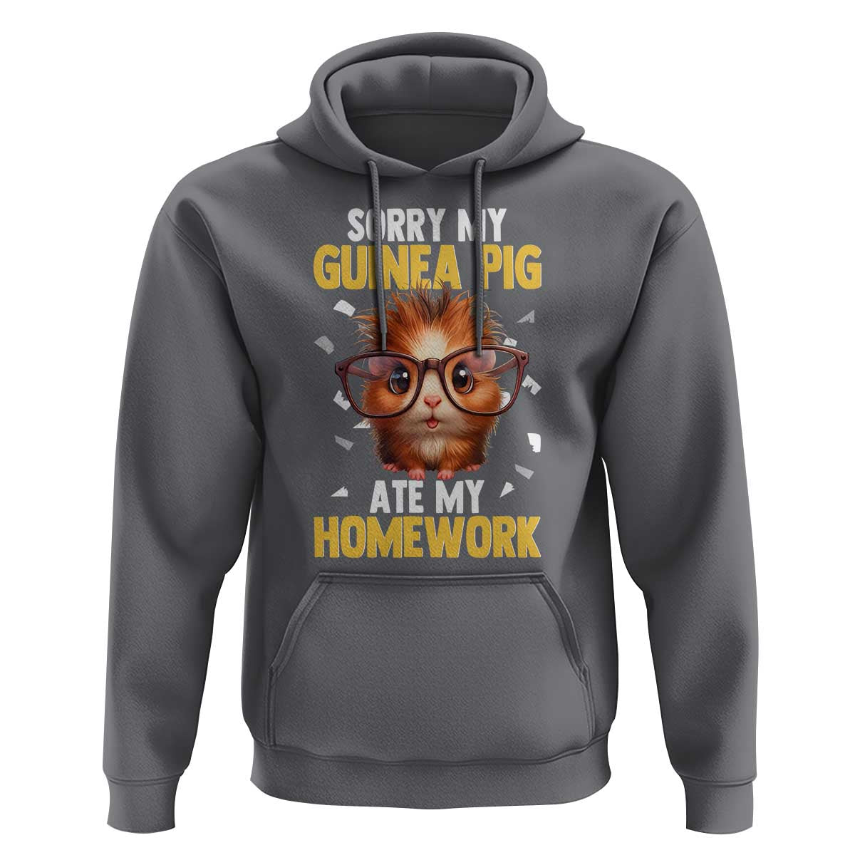 Funny My Guinea Pig Ate My Homework Hoodie Gift For Rodent Lovers - Wonder Print Shop