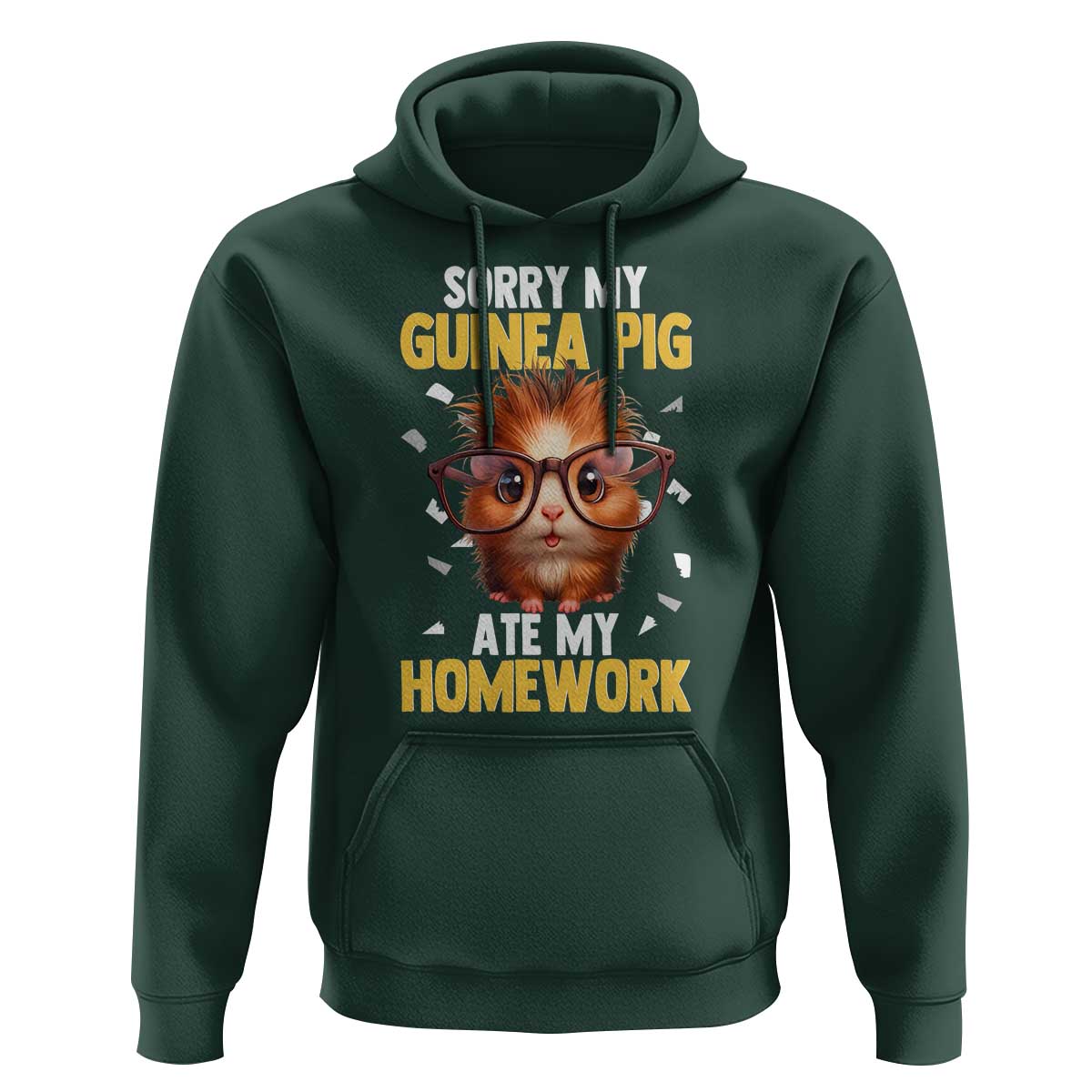Funny My Guinea Pig Ate My Homework Hoodie Gift For Rodent Lovers - Wonder Print Shop