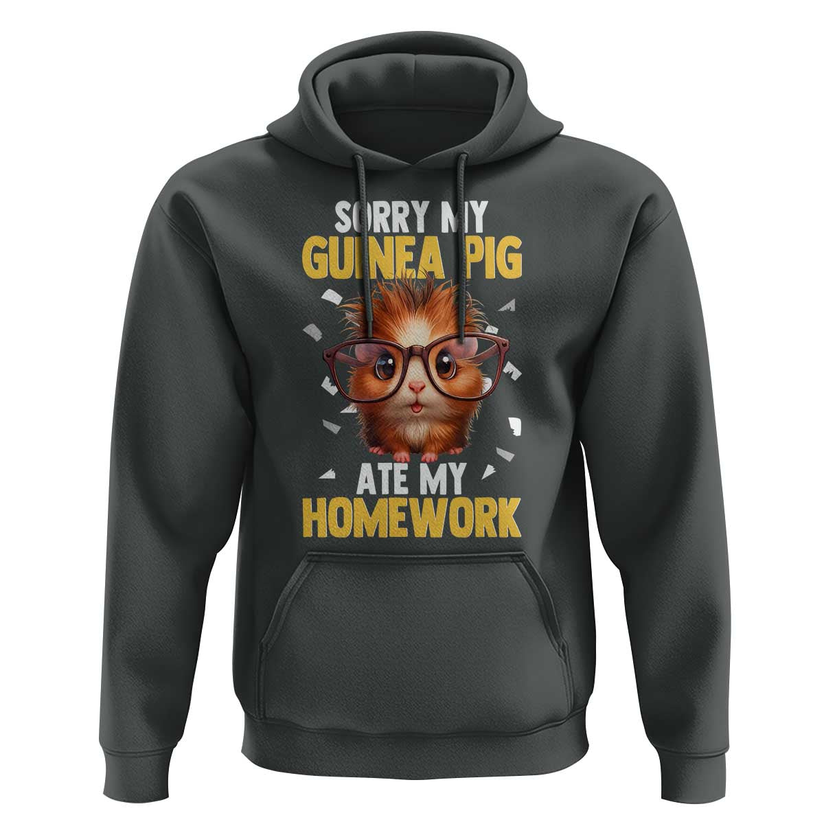 Funny My Guinea Pig Ate My Homework Hoodie Gift For Rodent Lovers - Wonder Print Shop