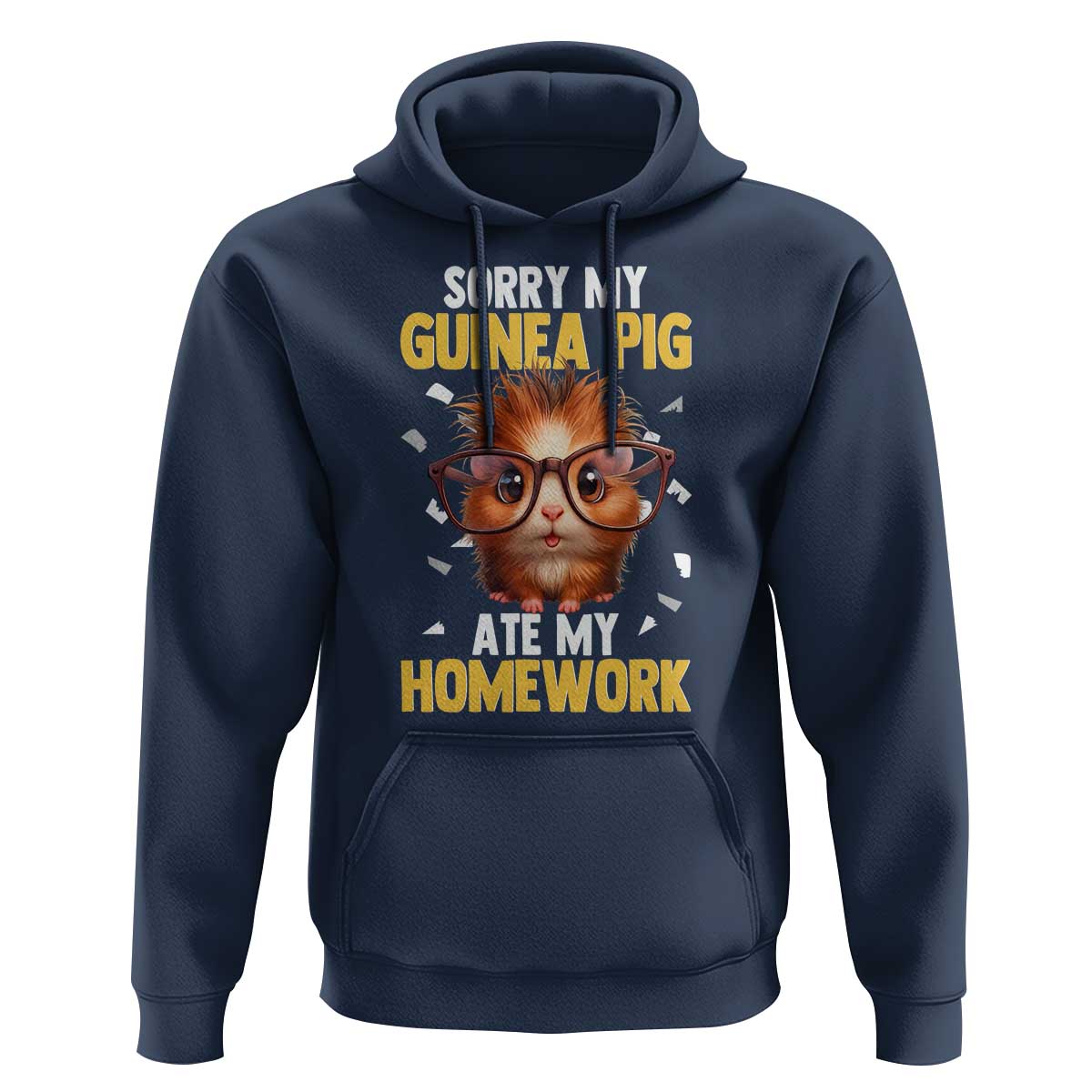 Funny My Guinea Pig Ate My Homework Hoodie Gift For Rodent Lovers - Wonder Print Shop