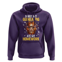 Funny My Guinea Pig Ate My Homework Hoodie Gift For Rodent Lovers - Wonder Print Shop