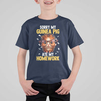 Funny My Guinea Pig Ate My Homework T Shirt For Kid Gift For Rodent Lovers - Wonder Print Shop