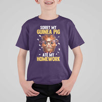 Funny My Guinea Pig Ate My Homework T Shirt For Kid Gift For Rodent Lovers - Wonder Print Shop