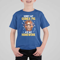 Funny My Guinea Pig Ate My Homework T Shirt For Kid Gift For Rodent Lovers - Wonder Print Shop