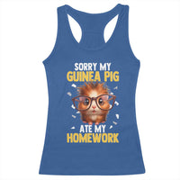 Funny My Guinea Pig Ate My Homework Racerback Tank Top Gift For Rodent Lovers - Wonder Print Shop