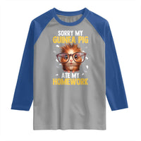 Funny My Guinea Pig Ate My Homework Raglan Shirt Gift For Rodent Lovers - Wonder Print Shop