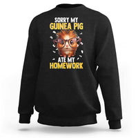 Funny My Guinea Pig Ate My Homework Sweatshirt Gift For Rodent Lovers - Wonder Print Shop