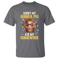 Funny My Guinea Pig Ate My Homework T Shirt Gift For Rodent Lovers - Wonder Print Shop