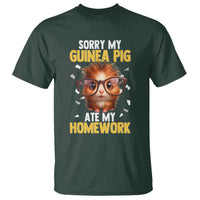 Funny My Guinea Pig Ate My Homework T Shirt Gift For Rodent Lovers - Wonder Print Shop