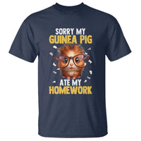 Funny My Guinea Pig Ate My Homework T Shirt Gift For Rodent Lovers - Wonder Print Shop