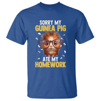 Funny My Guinea Pig Ate My Homework T Shirt Gift For Rodent Lovers - Wonder Print Shop
