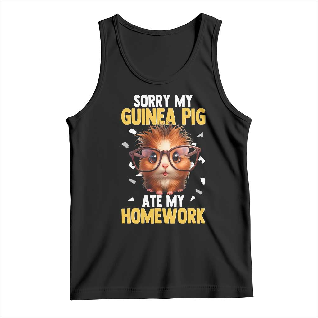 Funny My Guinea Pig Ate My Homework Tank Top Gift For Rodent Lovers - Wonder Print Shop