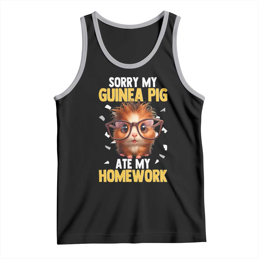 Funny My Guinea Pig Ate My Homework Tank Top Gift For Rodent Lovers - Wonder Print Shop