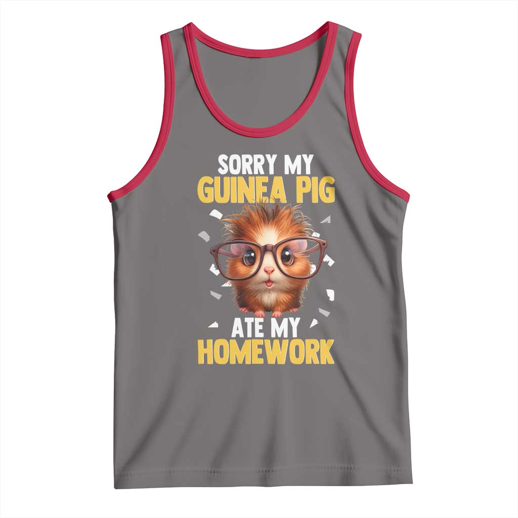 Funny My Guinea Pig Ate My Homework Tank Top Gift For Rodent Lovers - Wonder Print Shop