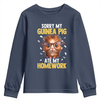 Funny My Guinea Pig Ate My Homework Youth Sweatshirt Gift For Rodent Lovers - Wonder Print Shop