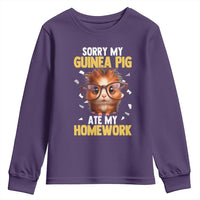 Funny My Guinea Pig Ate My Homework Youth Sweatshirt Gift For Rodent Lovers - Wonder Print Shop