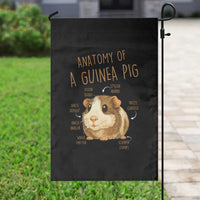 Anatomy Of A Guinea Pig Garden Flag Funny Cavy Lover Animal Anatomy Gift - Wonder Print Shop