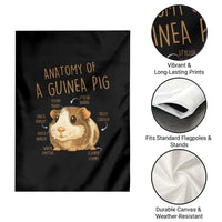 Anatomy Of A Guinea Pig Garden Flag Funny Cavy Lover Animal Anatomy Gift - Wonder Print Shop