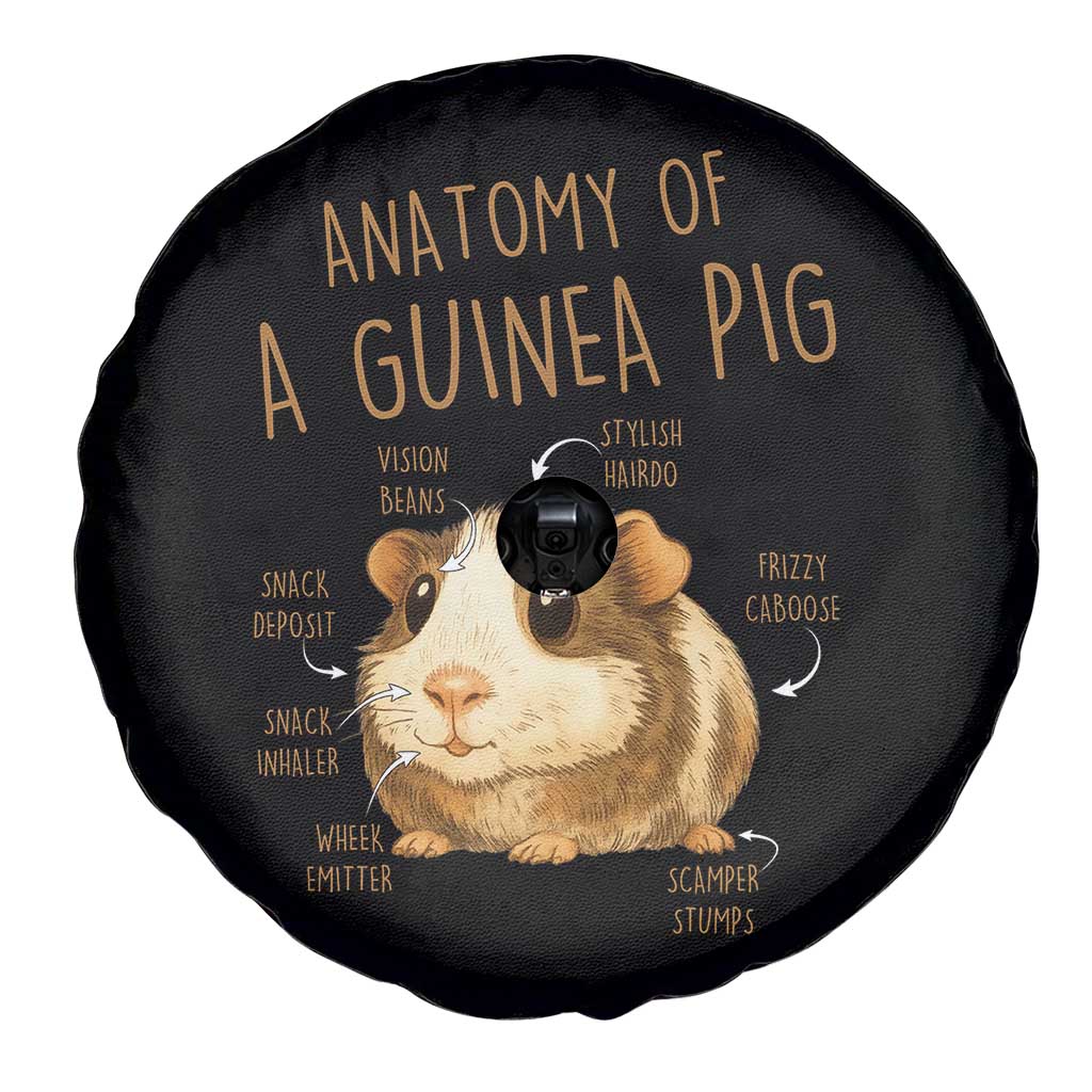 Anatomy Of A Guinea Pig Spare Tire Cover Funny Cavy Lover Animal Anatomy Gift - Wonder Print Shop