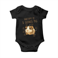 Anatomy Of A Guinea Pig Baby Onesie Funny Cavy Lover Animal Anatomy Gift - Wonder Print Shop