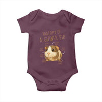 Anatomy Of A Guinea Pig Baby Onesie Funny Cavy Lover Animal Anatomy Gift - Wonder Print Shop