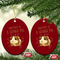 Anatomy Of A Guinea Pig Ceramic Ornament Funny Cavy Lover Animal Anatomy Gift - Wonder Print Shop