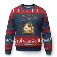 Anatomy Of A Guinea Pig Ugly Christmas Sweater Funny Cavy Lover Animal Anatomy Gift - Wonder Print Shop