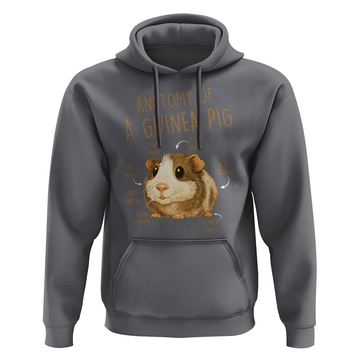 Anatomy Of A Guinea Pig Hoodie Funny Cavy Lover Animal Anatomy Gift - Wonder Print Shop