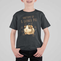 Anatomy Of A Guinea Pig T Shirt For Kid Funny Cavy Lover Animal Anatomy Gift - Wonder Print Shop